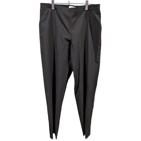 6397 Pants - 6397 Tropical Wool Mid Rise Cropped Pants Size Large Black